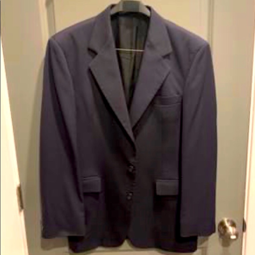 JM Haggar 40L Navy Suit Jacket